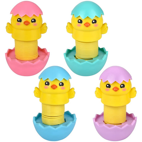 Easter Chick Fidget Spring 4.7" (12 Pc Display)