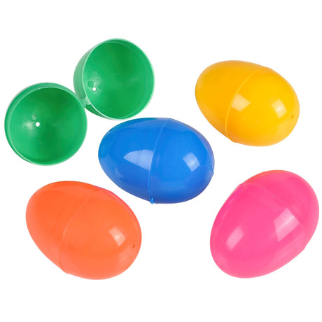 Plastic Easter Eggs 2.5" Hinged (100 Pieces)