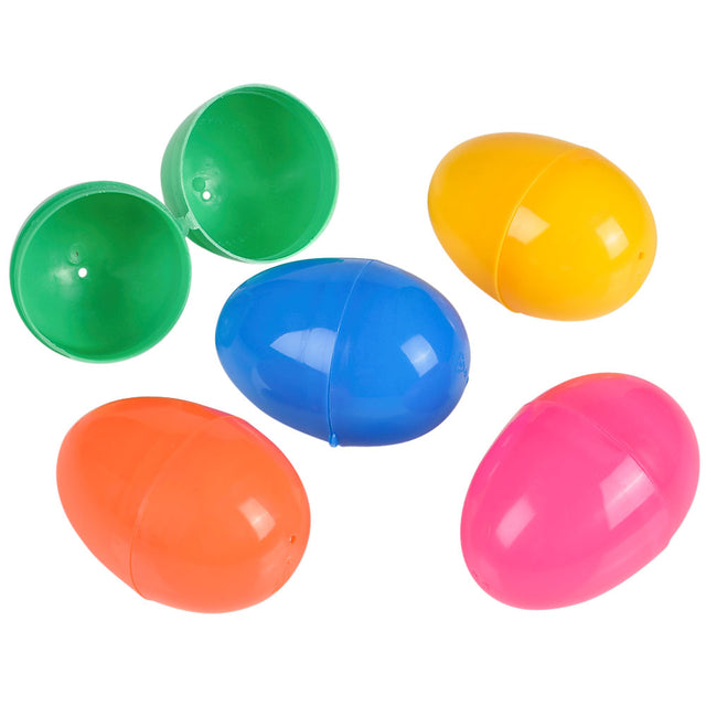 Plastic Easter Eggs 2.5" Hinged (100 Pieces)
