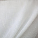 Zeek Fabric Sheer - Metallic Zig Zag Embroidered Sheer Fabric, White, Ivory, Silver, 118" Width (1 Yard)