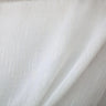 Zeek Fabric Sheer - Metallic Zig Zag Embroidered Sheer Fabric, White, Ivory, Silver, 118" Width (1 Yard)