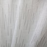 Zeek Fabric Sheer - Metallic Zig Zag Embroidered Sheer Fabric, White, Ivory, Silver, 118" Width (1 Yard)