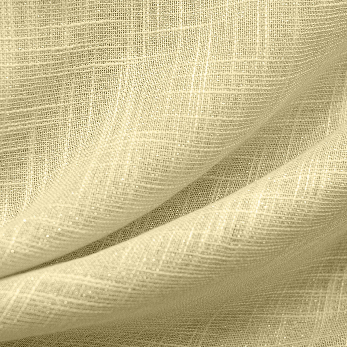 Zeil Fabric Polyester Fabric - Solid Metallic Thread Sheer, 110" Width (1 Yard)