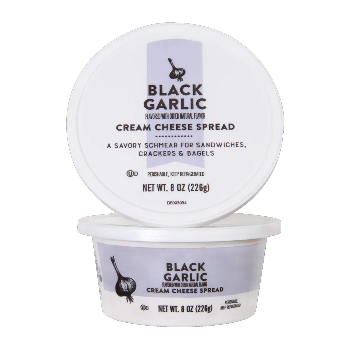 Black Garlic Cream Cheese Spread Umami Rich Savory Garlic Cream Cheese for Bagels and Cooking