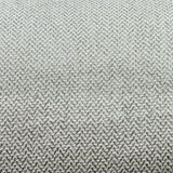 Zena Zigzag Chevron Chenille Chenille Fabric - Beige, Gray, Denim, Stone, Ecru, Mustard, Ebony, 56" Width (1 Yard)
