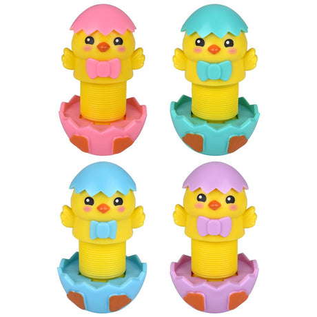 Easter Chick Fidget Pop Tube 7" (12 Pc Display)