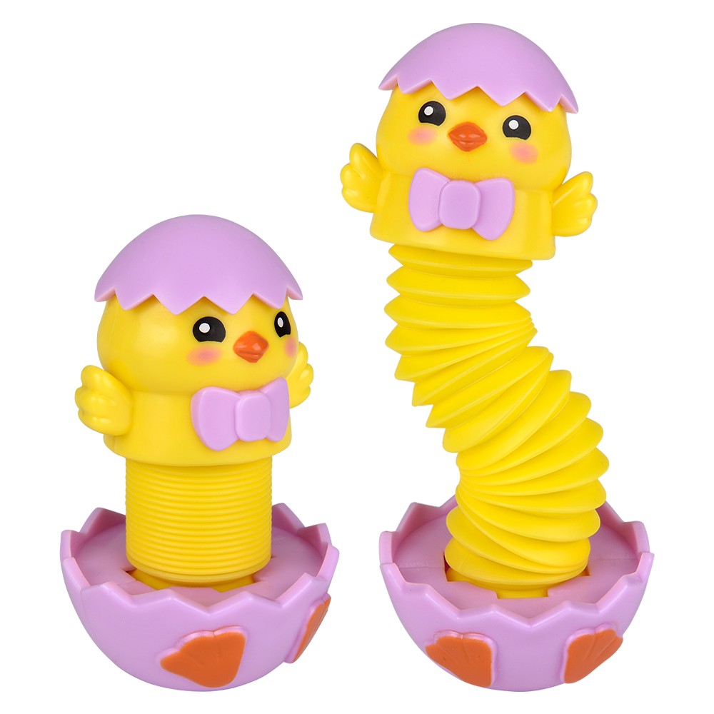 Easter Chick Fidget Pop Tube 7" (12 Pc Display)
