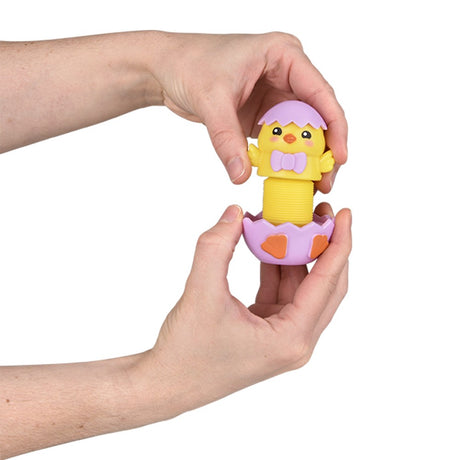 Easter Chick Fidget Pop Tube 7" (12 Pc Display)