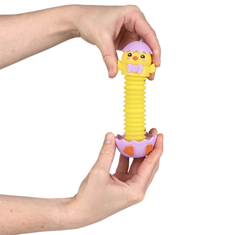 Easter Chick Fidget Pop Tube 7" (12 Pc Display)