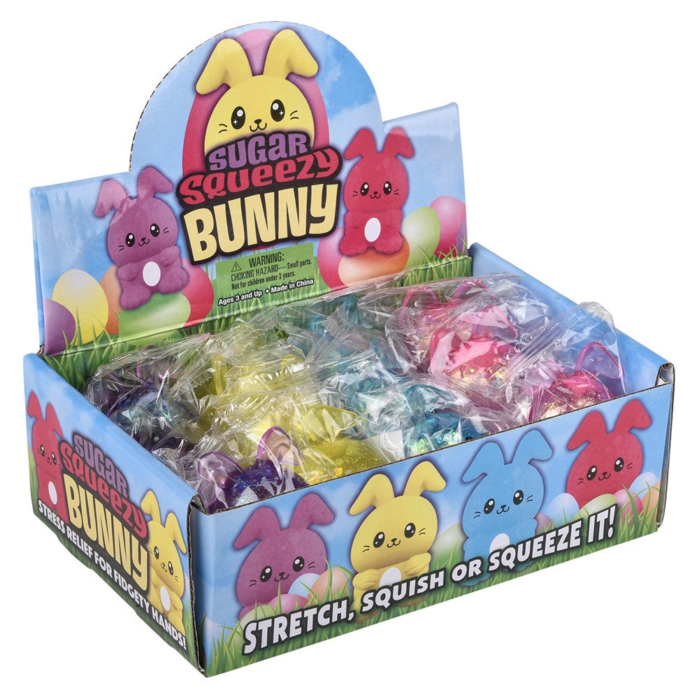 Squeezy Sugar Easter Bunny 2.5" (12 PC Display)