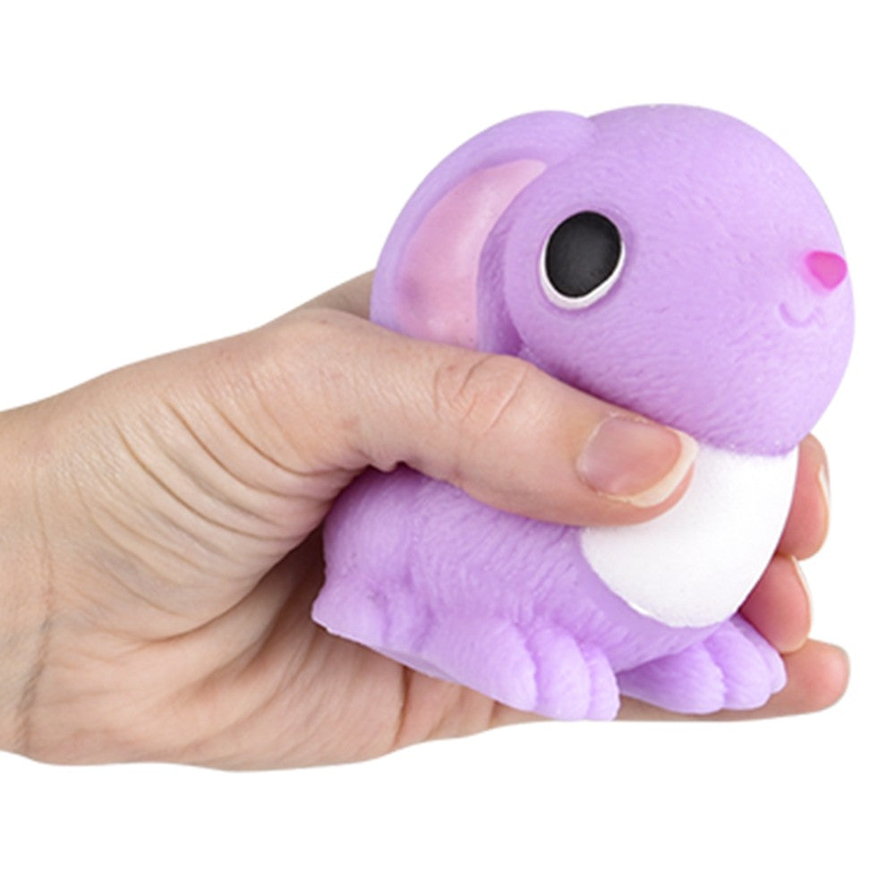 Easter Bunny Squish And Stretch Fidget Toy (12 Pc Display)