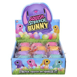 Easter Bunny Squish And Stretch Fidget Toy (12 Pc Display)