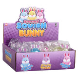 Squish Sticky Glitter Easter Bunny (12 Pc Display)