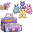 Squish Sticky Glitter Easter Bunny (12 Pc Display)