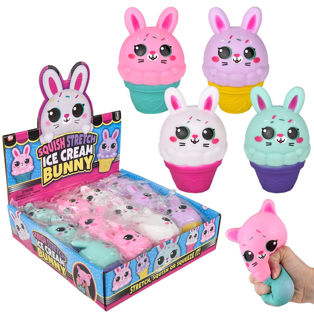 Easter Ice Cream Bunny Squish And Stretch 5" (1 DSP)