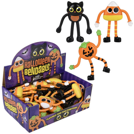 Halloween Bendable Assortment 4.5" (24 Pc Display)