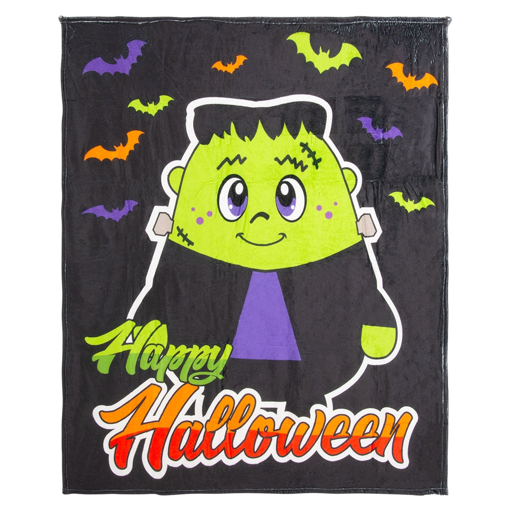 Halloween Blanket Monster Plush 50" x 60"