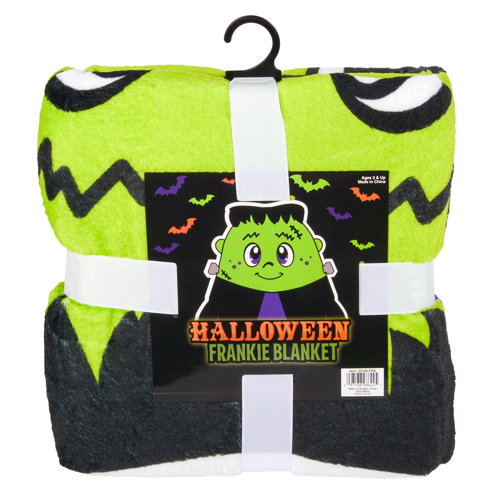 Halloween Blanket Monster Plush 50" x 60"