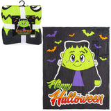 Halloween Blanket Monster Plush 50" x 60"