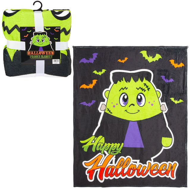 Halloween Blanket Monster Plush 50" x 60"