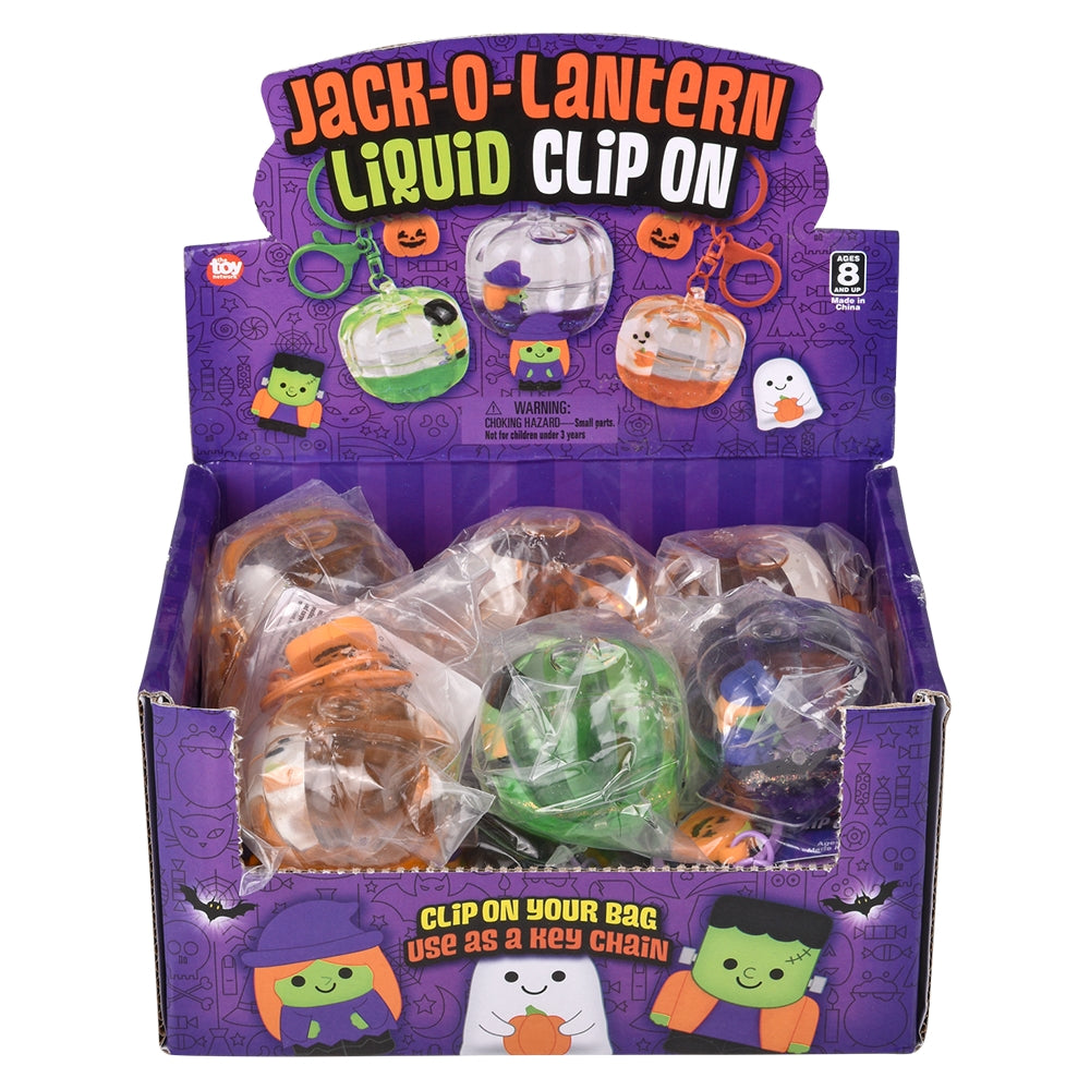 Jack O Lantern Clip On (12 Pc Display)
