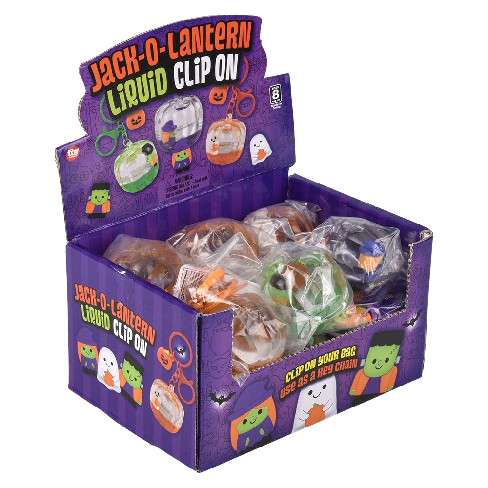 Jack O Lantern Clip On (12 Pc Display)