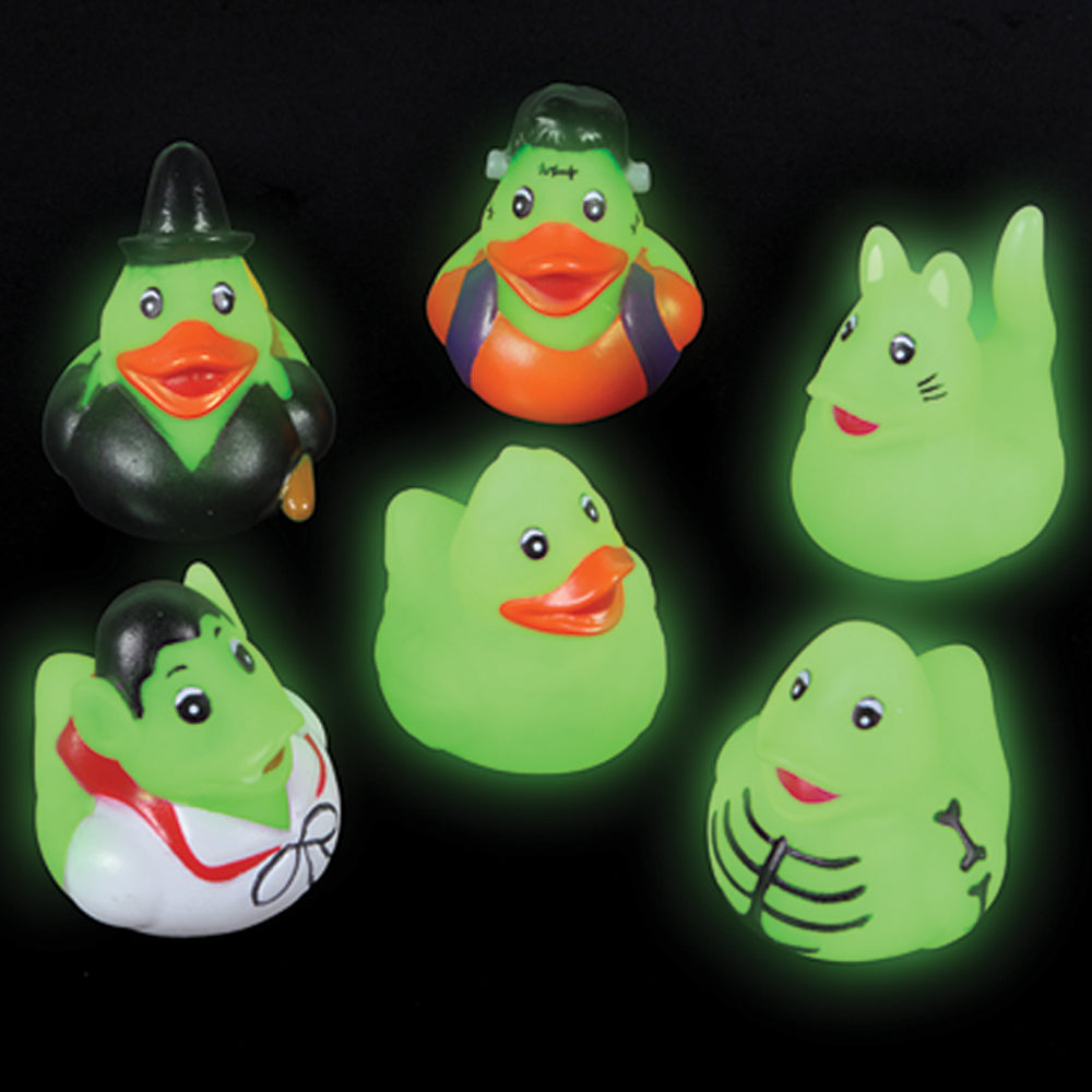 Glow In Dark Halloween Duckies (24 Pack)