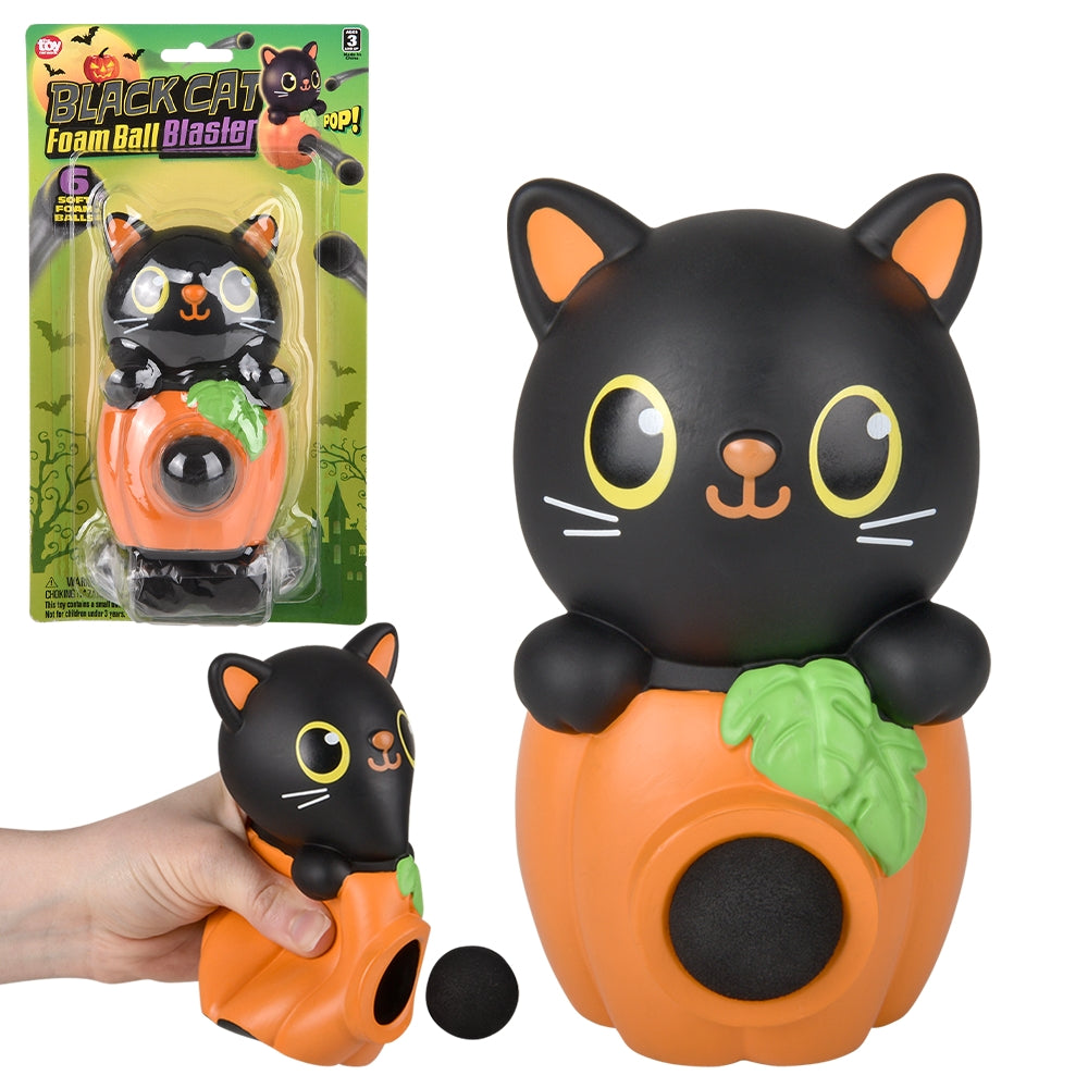 Halloween Black Cat Foam Ball Blaster (6 Ct)