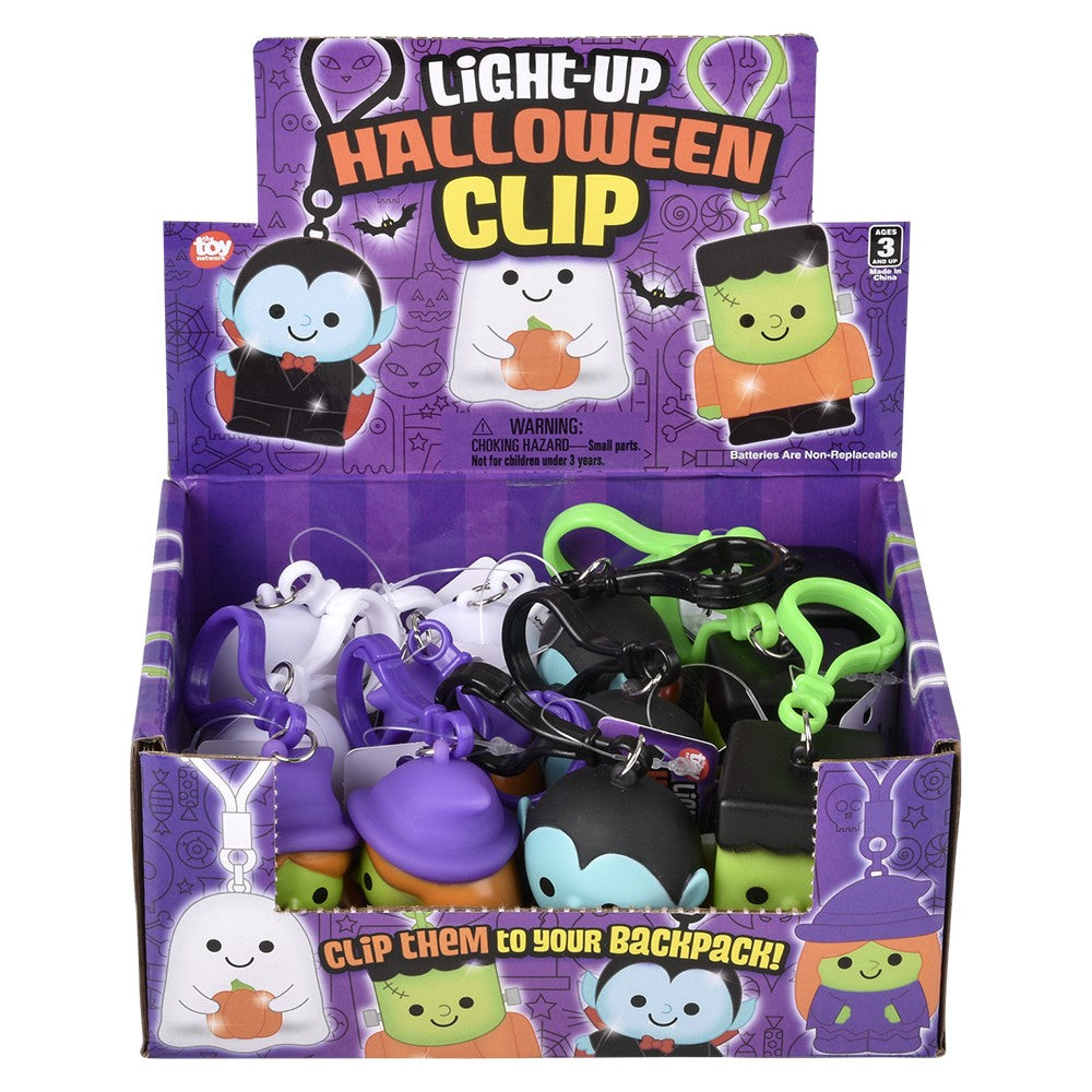 Light-Up Halloween Clip Ons (12 PC Display)
