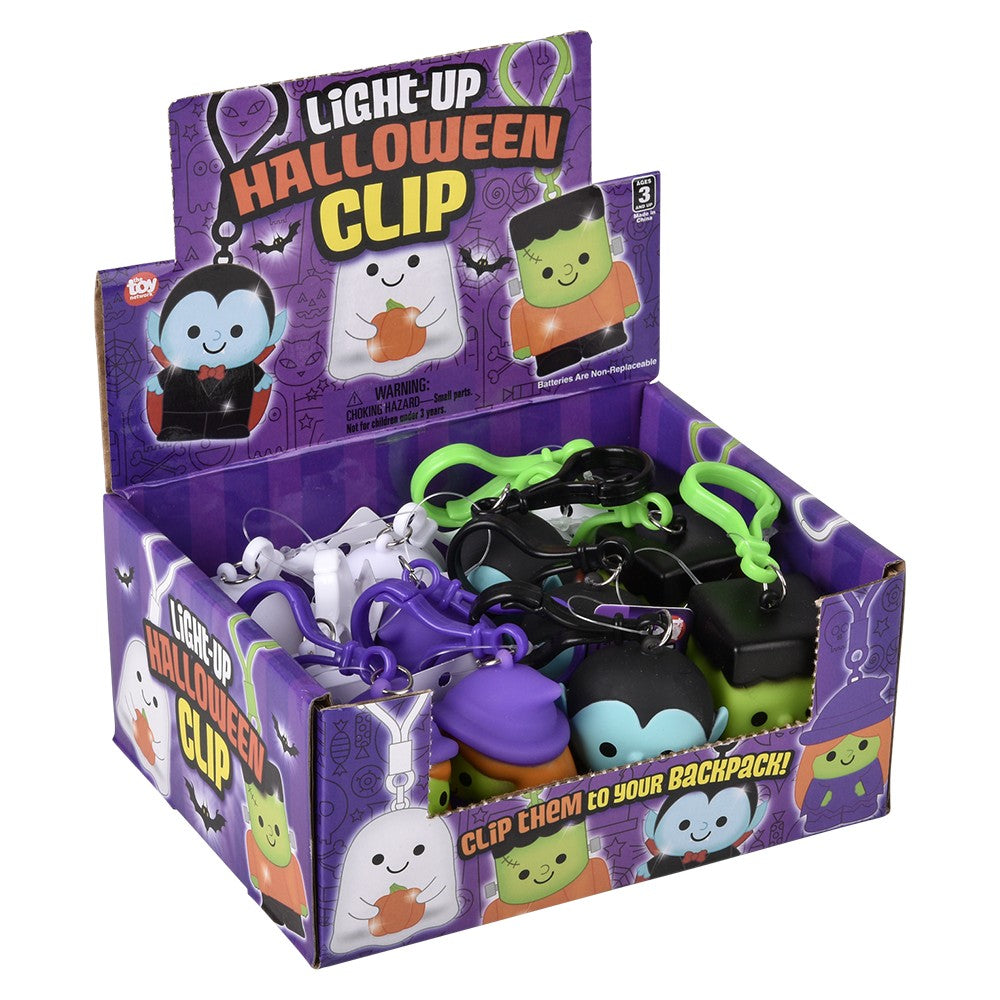 Light-Up Halloween Clip Ons (12 PC Display)