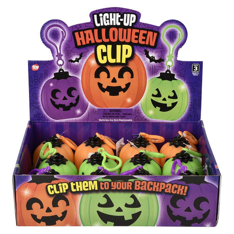 Light-Up Jack O Lantern Clip On (1 DSP)