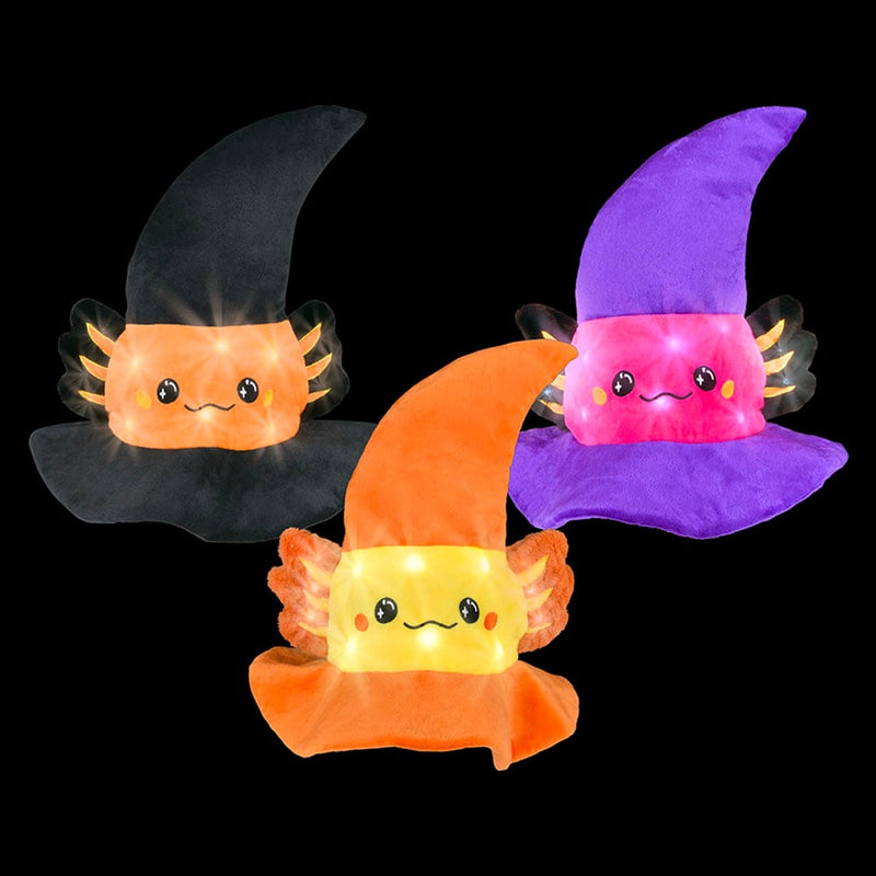 Light Up Axolotl Witch Hat