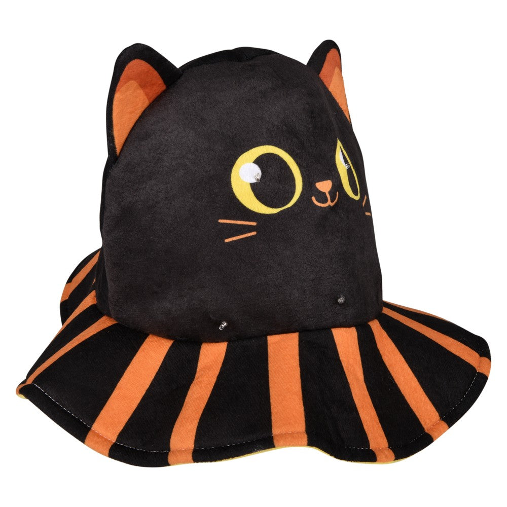 Light-Up Halloween Black Cat Hat