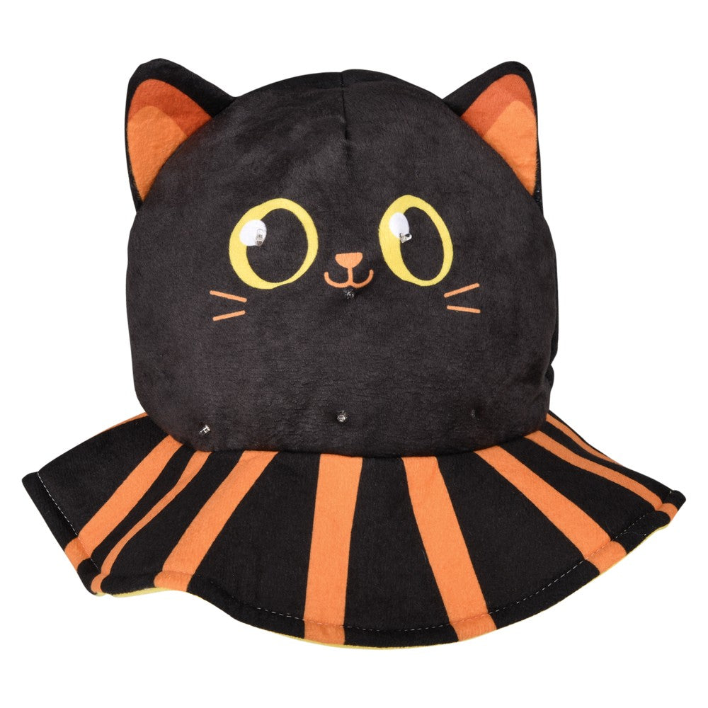 Light-Up Halloween Black Cat Hat