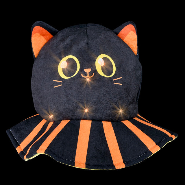 Light-Up Halloween Black Cat Hat