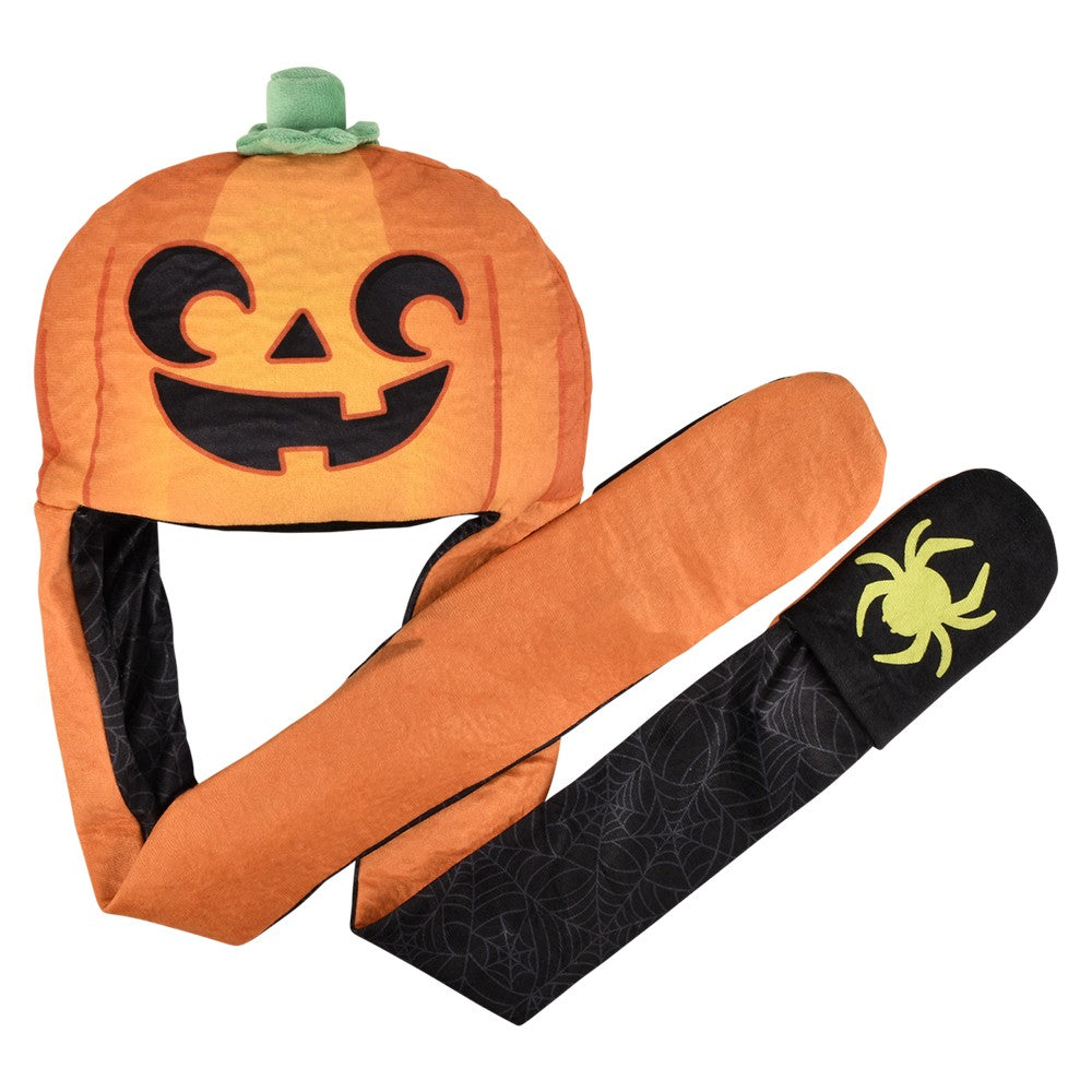 Light-Up Halloween Plush Hoodie Scarf Assortment (6 Pc Poly Bag)