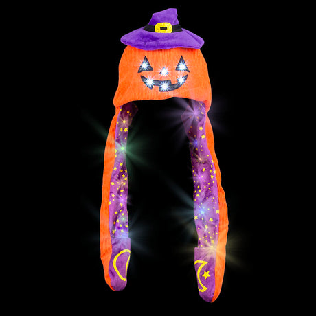 Halloween Jack O' Lantern Light-Up Hat