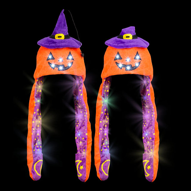Halloween Jack O' Lantern Light-Up Hat