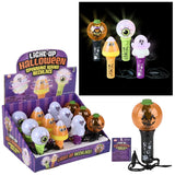 Halloween Mini Light Up Spinning Wand Necklace 4.5" (12 PC Display)