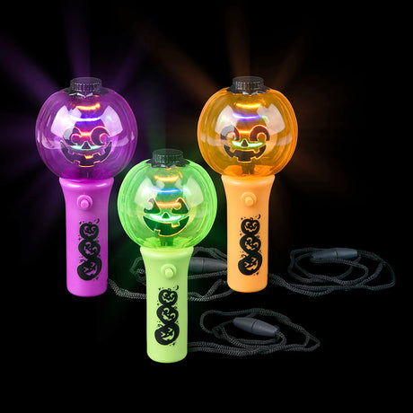 Jack O Lantern Light Up Wand Necklace (1 DSP)
