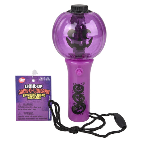 Jack O Lantern Light Up Wand Necklace (1 DSP)