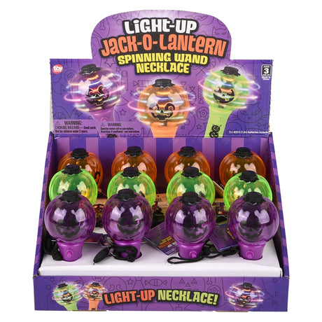 Jack O Lantern Light Up Wand Necklace (1 DSP)