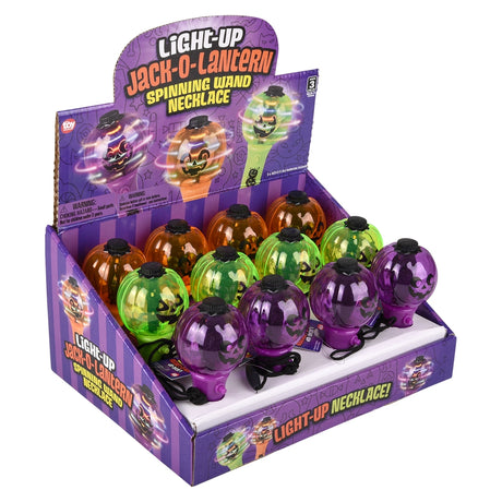 Jack O Lantern Light Up Wand Necklace (1 DSP)
