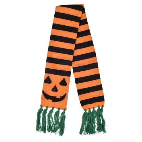 Light-Up Jack O' Lantern Scarf 35"