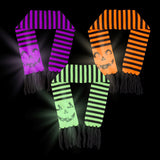Light-Up Jack O'Lantern Scarf Assortment (3/Unit)
