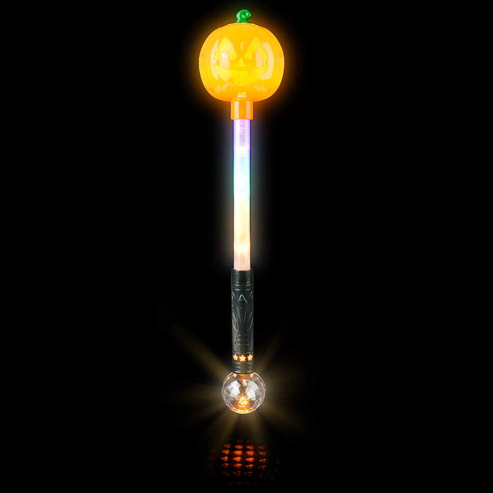 Light-Up Jack-O-Lantern Magic Ball Wand