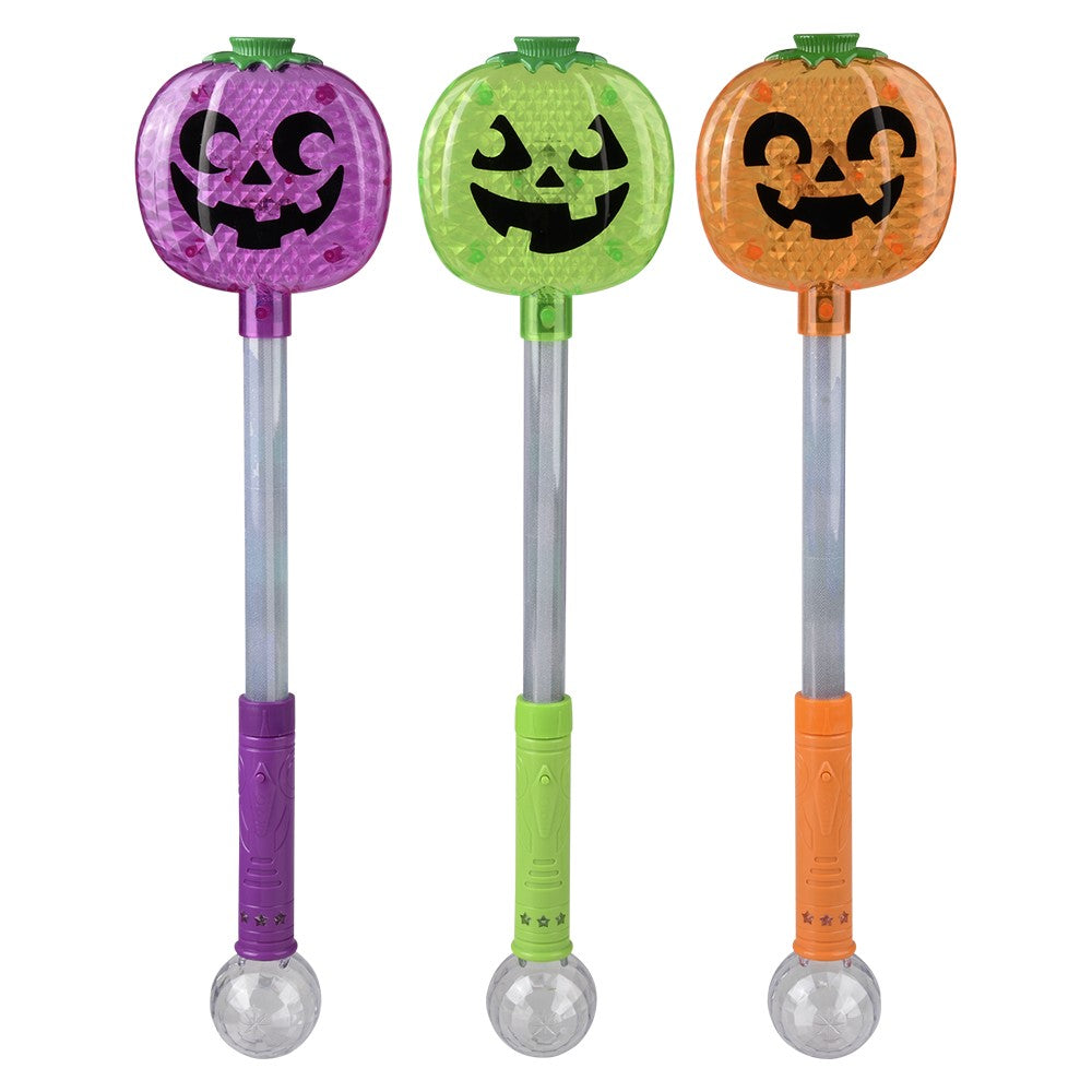 Light-Up Jack O' Lantern Magic Ball Wand
