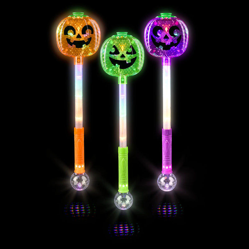 Light-Up Jack O' Lantern Magic Ball Wand