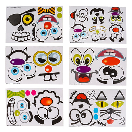 Jack-O-Lantern Stickers for Pumpkins (1 DZ)