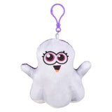 Halloween Plush Ghost Backpack Clip On (1 DZ)